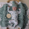 SNUGGLE HUNNY EDEN ORGANIC SNUGGLE SLEEPSUIT ZIP FOOTIE
