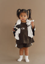 CINNAMON BABY TERRY TRACK SET - UMBER