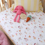 SNUGGLE HUNNY ICE CREAMS FITTED COT SHEET