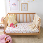 SNUGGLE HUNNY ICE CREAMS FITTED COT SHEET