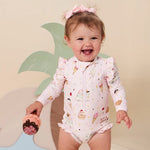SNUGGLE HUNNY ICE CREAM FRILL SWIMSUIT