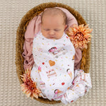SNUGGLE HUNNY ICE CREAMS JERSEY WRAP & TOPKNOT SET