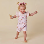 SNUGGLE HUNNY ICE CREAMS OVERALL SHORTS
