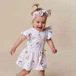 SNUGGLE HUNNY ICE CREAMS SHORT SLEEVE DRESS