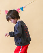 DEAR DARCY I'M EXTREME JUMPER - CHARCOAL & RED