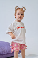 DEAR DARCY GINGHAM SHORTS - PINK & YELLOW