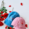 DEAR DARCY STOP AND SMELL THE ROSES CAP - BLUE