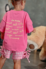 DEAR DARCY GINGHAM SHORTS - PINK & YELLOW