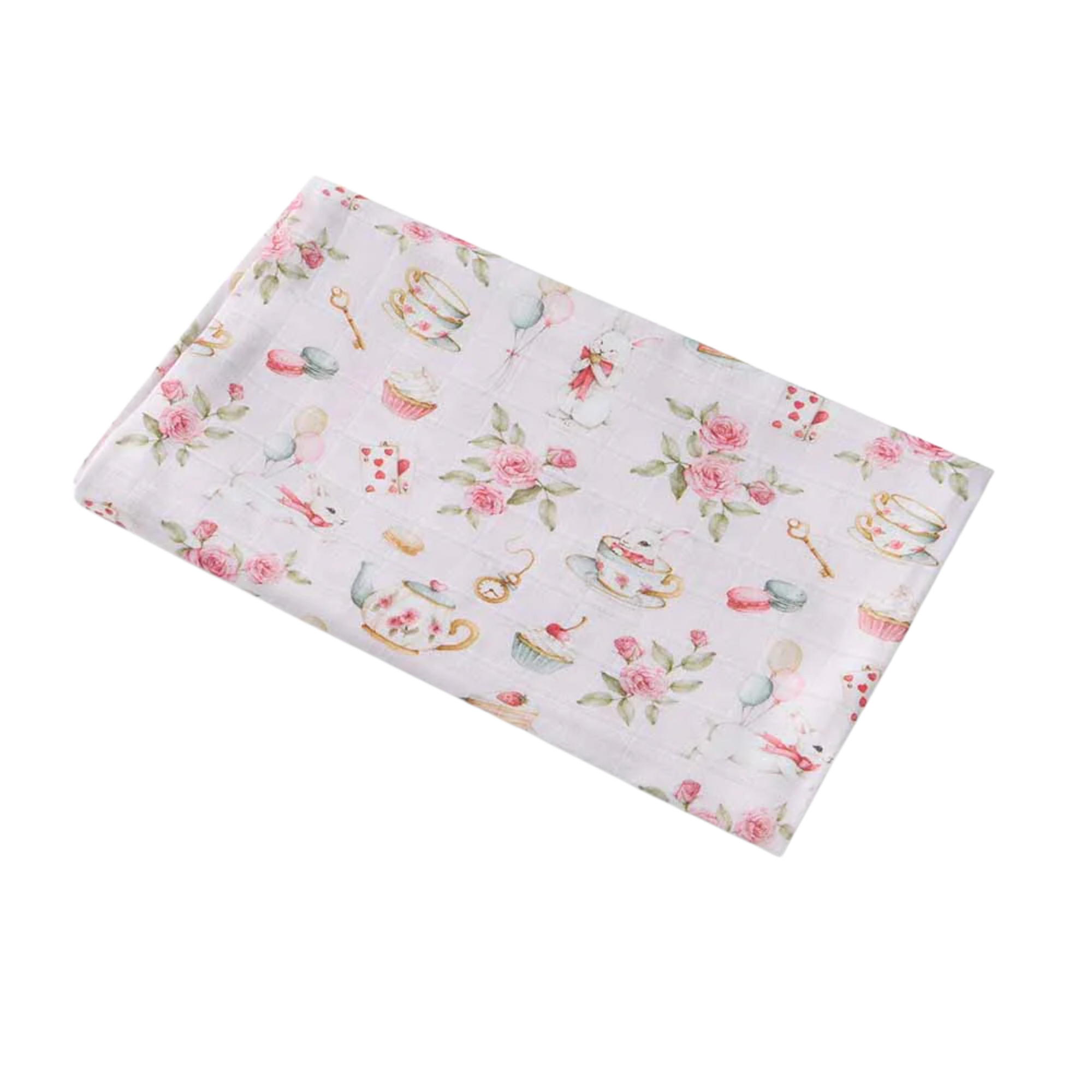 SNUGGLE HUNNY ALICE'S TEA PARTY MUSLIN WRAP