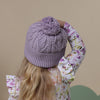 SNUGGLE HUNNY LAVENDER KNIT BEANIE