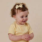 SNUGGLE HUNNY LEMON PIGGY TAIL HAIR CLIPS - PAIR