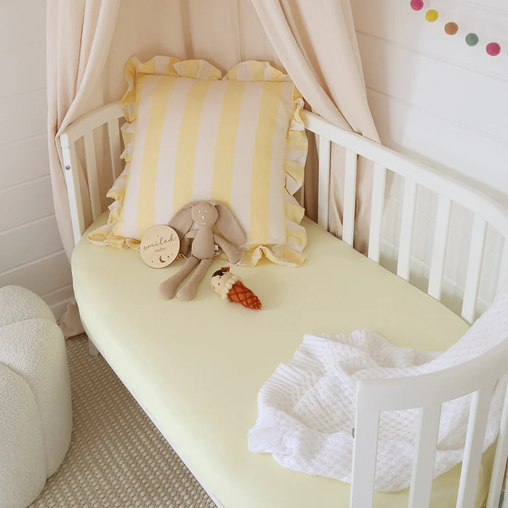 SNUGGLE HUNNY LEMON SORBET COT SHEET