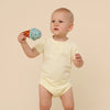 SNUGGLE HUNNY LEMON SORBET SHORT SLEEVE BODYSUIT
