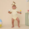 SNUGGLE HUNNY LEMON SORBET SHORT SLEEVE BODYSUIT