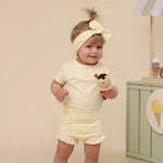 SNUGGLE HUNNY LEMON SORBET SHORT SLEEVE BODYSUIT