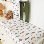 SNUGGLE HUNNY LITTLE RACERS BASSINET SHEET/CHANGE PAD COVER