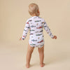 SNUGGLE HUNNY LITTLE RACERS LONG SLEEVE BODYSUIT