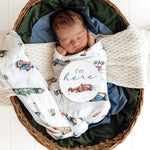 SNUGGLE HUNNY LITTLE RACERS MUSLIN WRAP