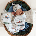 SNUGGLE HUNNY LITTLE RACERS MUSLIN WRAP