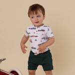 SNUGGLE HUNNY LITTLE RACERS SHORT SLEEVE BODYSUIT