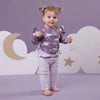 SNUGGLE HUNNY MIDNIGHT SWAN LONG SLEEVE BODYSUIT WITH FRILL