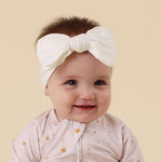 SNUGGLE HUNNY WHITE OVERSIZED BOW