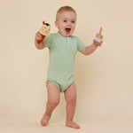 SNUGGLE HUNNY MINT SHORT SLEEVE BODYSUIT
