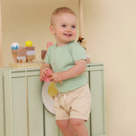SNUGGLE HUNNY MINT SHORT SLEEVE BODYSUIT