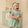 SNUGGLE HUNNY MINT SHORT SLEEVE DRESS