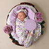 SNUGGLE HUNNY ISLA ORGANIC JERSEY WRAP & TOPKNOT SET