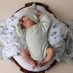 SNUGGLE HUNNY HONEYDEW LONG SLEEVE ORGANIC BODYSUIT
