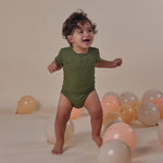 SNUGGLE HUNNY OLIVE SHORT SLEEVE BODYSUIT