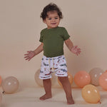 SNUGGLE HUNNY OLIVE SHORT SLEEVE BODYSUIT