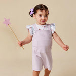 SNUGGLE HUNNY ORCHID OVERALL SHORTS