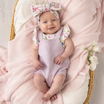 SNUGGLE HUNNY ORCHID OVERALL SHORTS