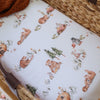 SNUGGLE HUNNY BEARS ORGANIC BASSINET SHEET / CHANGE PAD COVER