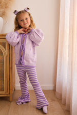 POSS & SOSS HEART TIE UP CARDIGAN - TWILIGHT