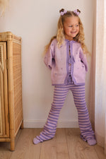 POSS & SOSS HEART TIE UP CARDIGAN - TWILIGHT