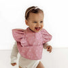 SNUGGLE HUNNY KIDS PINK FLEUR FRILL SNUGGLE BIB