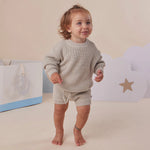 SNUGGLE HUNNY PISTACHIO OVERSIZED COTTON KNIT JUMPER