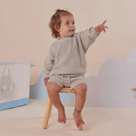 SNUGGLE HUNNY PISTACHIO COTTON KNIT SHORTS