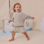 SNUGGLE HUNNY PISTACHIO COTTON KNIT SHORTS