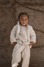 CINNAMON BABY TEDDY PANTS - CREAM