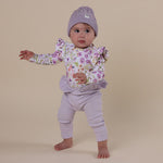 SNUGGLE HUNNY LAVENDER ORGANIC PANTS WITH FRILL