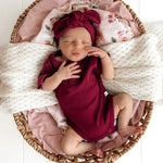 SNUGGLE HUNNY RASPBERRY SHORT SLEEVE BODYSUIT