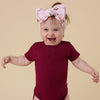 SNUGGLE HUNNY RASPBERRY SHORT SLEEVE BODYSUIT