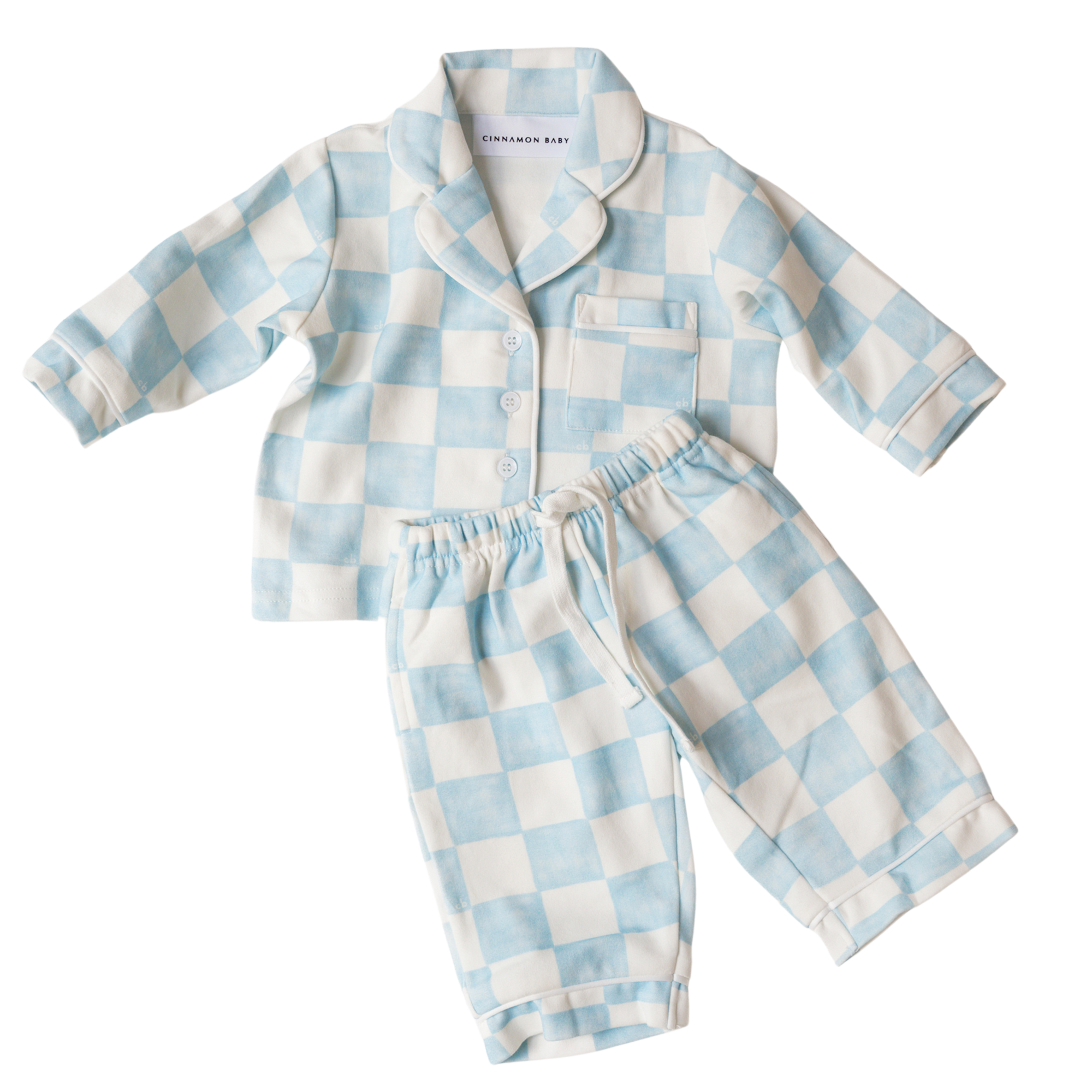 CINNAMON BABY GARDEN CHECK PYJAMAS