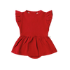 SNUGGLE HUNNY RED SHORT SLEEVE DRESS
