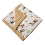 SNUGGLE HUNNY DIGGERS & TRACTORS ORGANIC COTTON COT COMFORTER