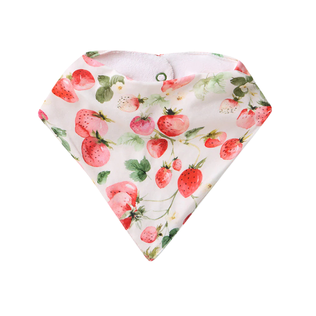 SNUGGLE HUNNY STRAWBERRY DRIBBLE BIB